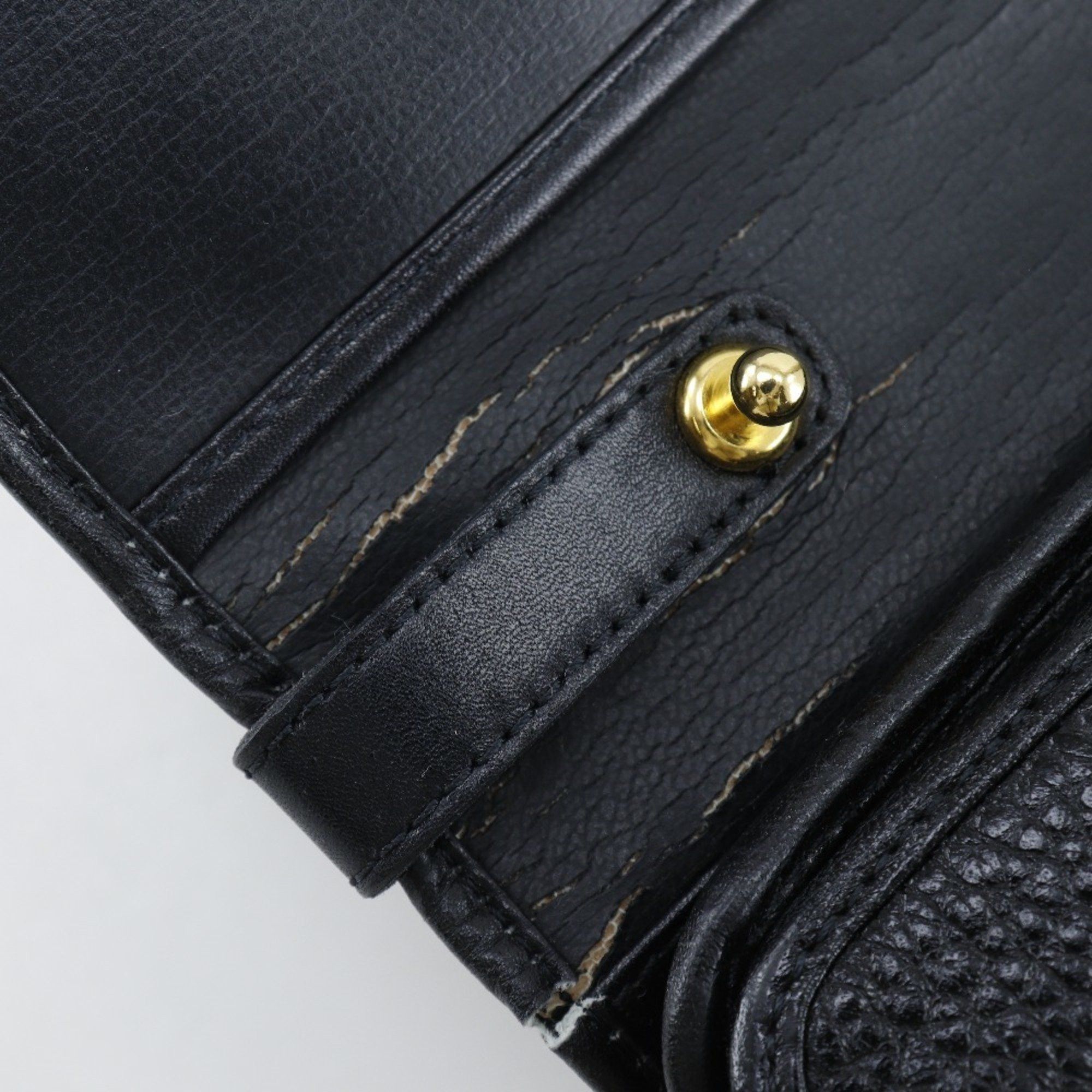 Dior Christian Dior CD logo handbag, vintage, one-handle, calfskin, made in France, black, snap closure, logo, women's. Size ONE SIZE - 11 Thumbnail