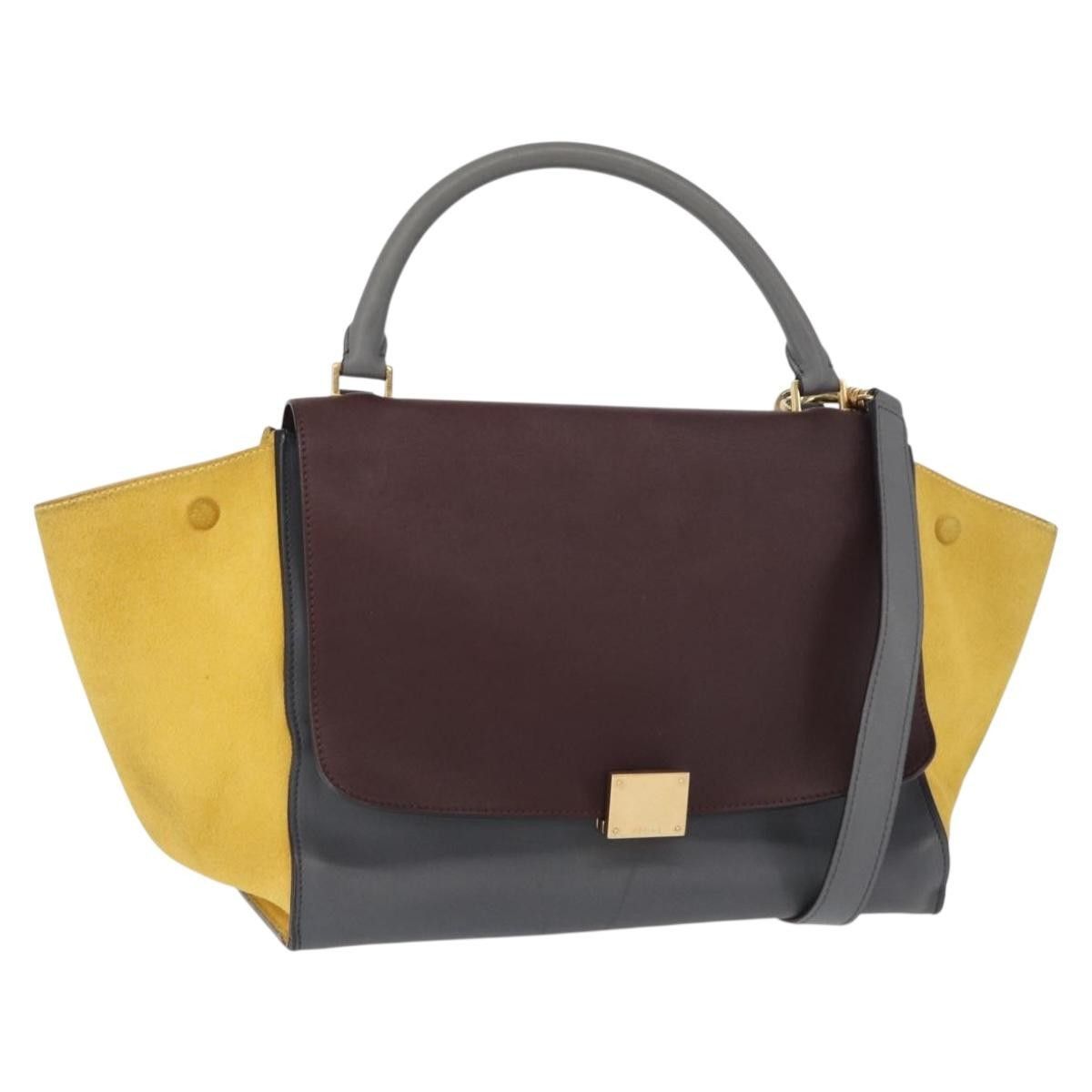 Celine Celine Tricolor Trapeze Bag Leather Size ONE SIZE - 14 Thumbnail