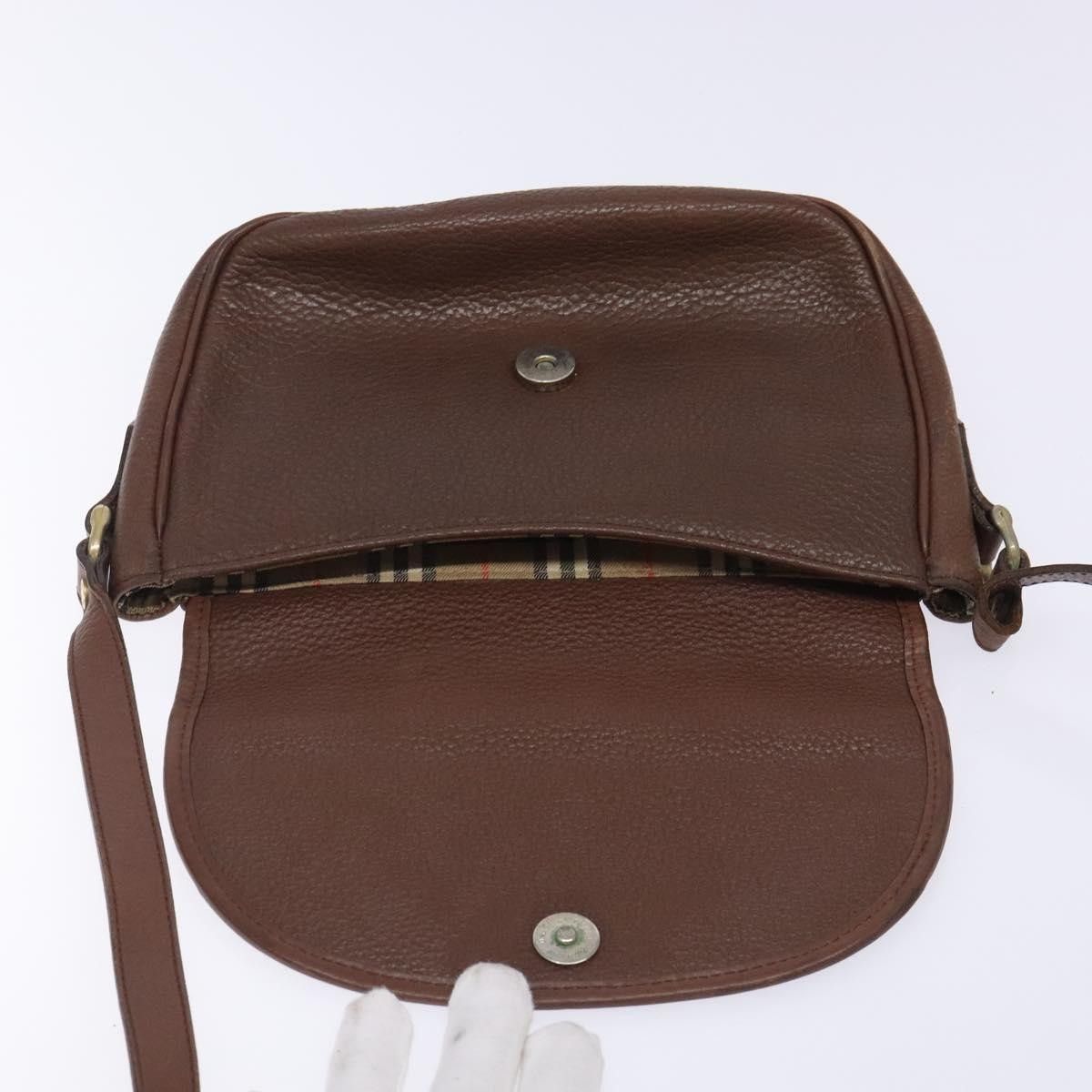 Burberry Burberry Flap Shoulder Bag Leather Size ONE SIZE - 16 Thumbnail