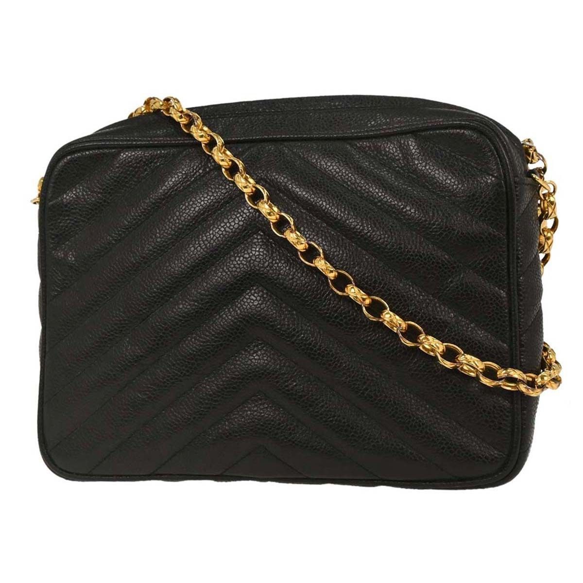Chanel Chanel Vintage Camera Tassel Bag Chevron Caviar Size ONE SIZE - 2 Thumbnail