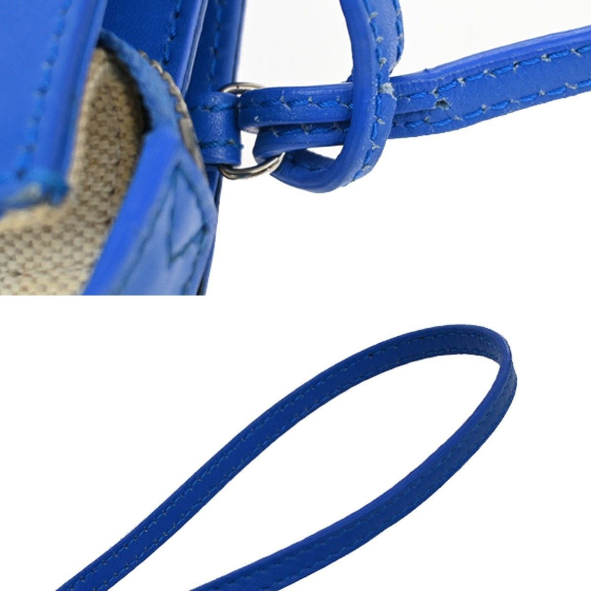 Balenciaga Balenciaga Navy Pochette Canvas and Leather Size ONE SIZE - 10 Thumbnail