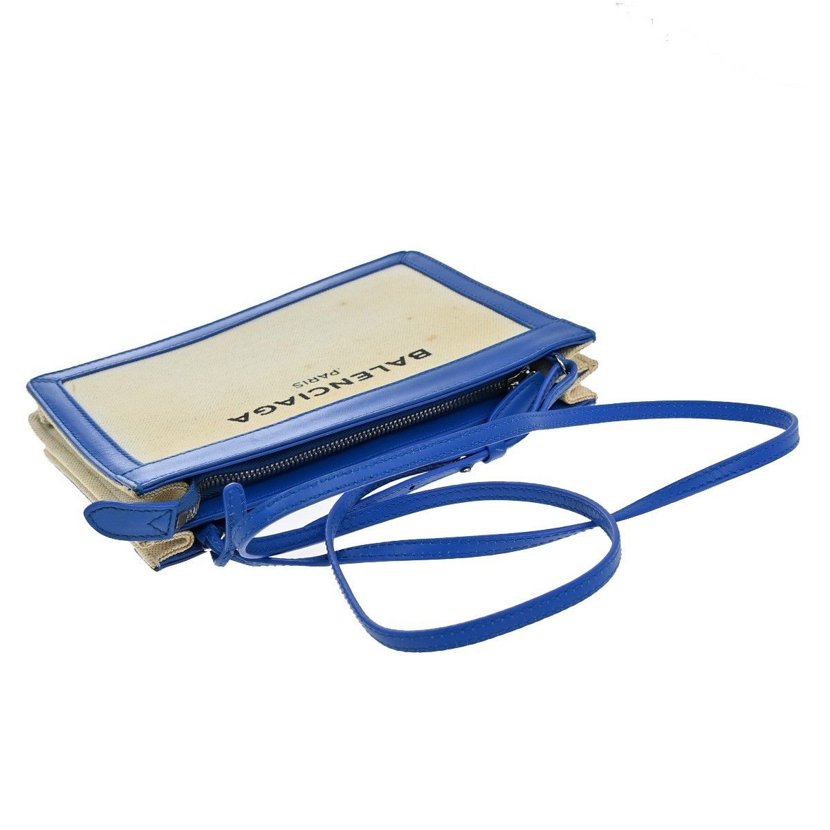 Balenciaga Balenciaga Navy Pochette Canvas and Leather Size ONE SIZE - 8 Thumbnail