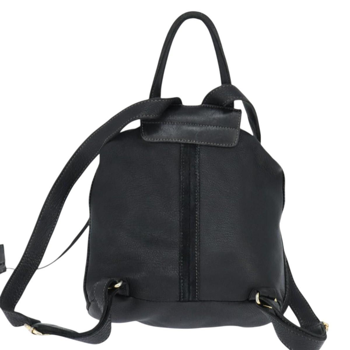 Fendi Fendi Logo Flap Drawstring Backpack Leather Size ONE SIZE - 2 Thumbnail