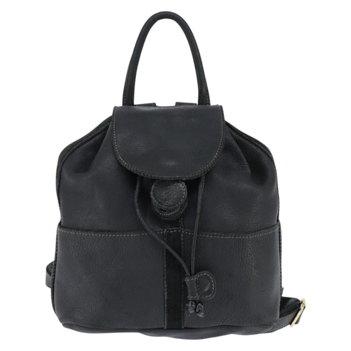 Fendi Fendi Logo Flap Drawstring Backpack Leather Size ONE SIZE - 19 Thumbnail
