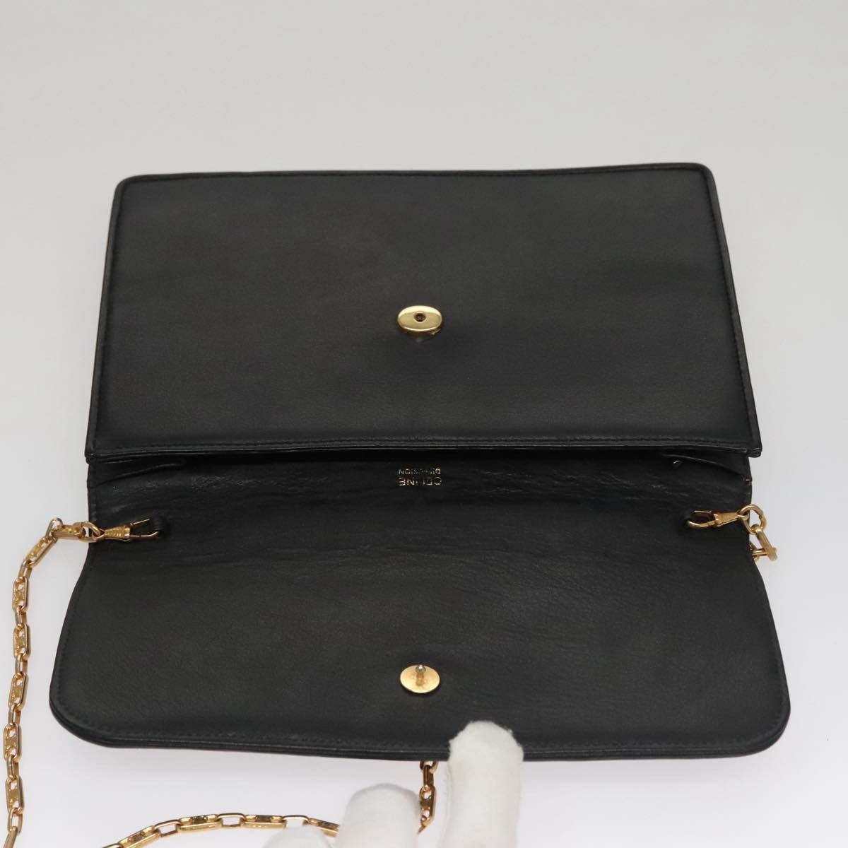 Celine Celine Chain Shoulder Bag Leather Size ONE SIZE - 18 Thumbnail