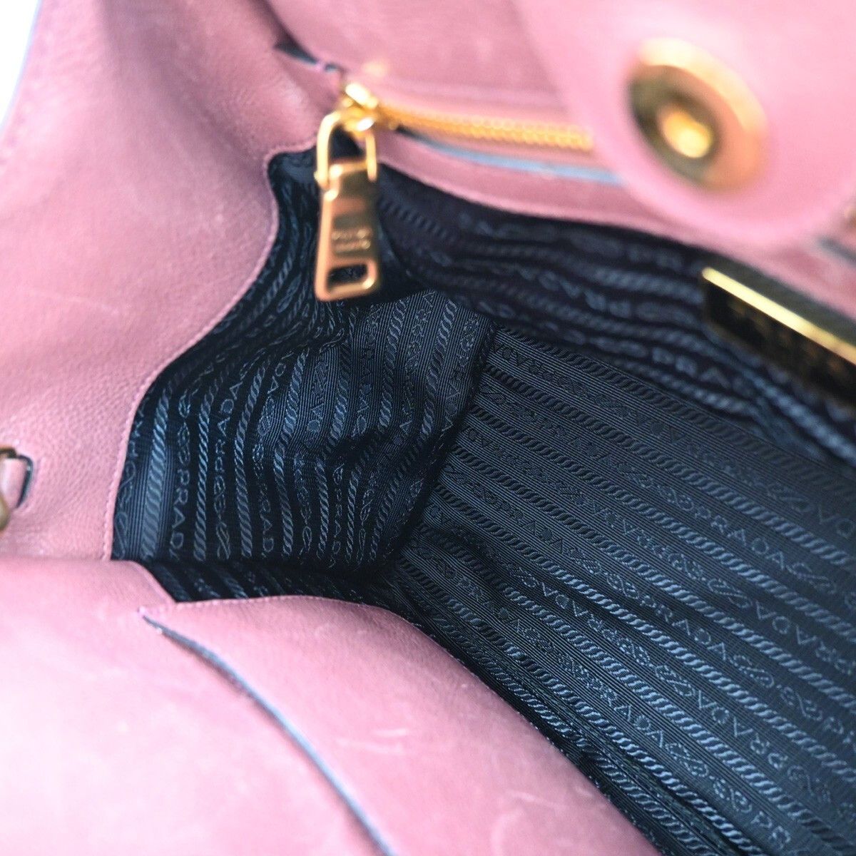 Prada Prada Cuir Double Tote Saffiano Leather Size ONE SIZE - 15 Thumbnail