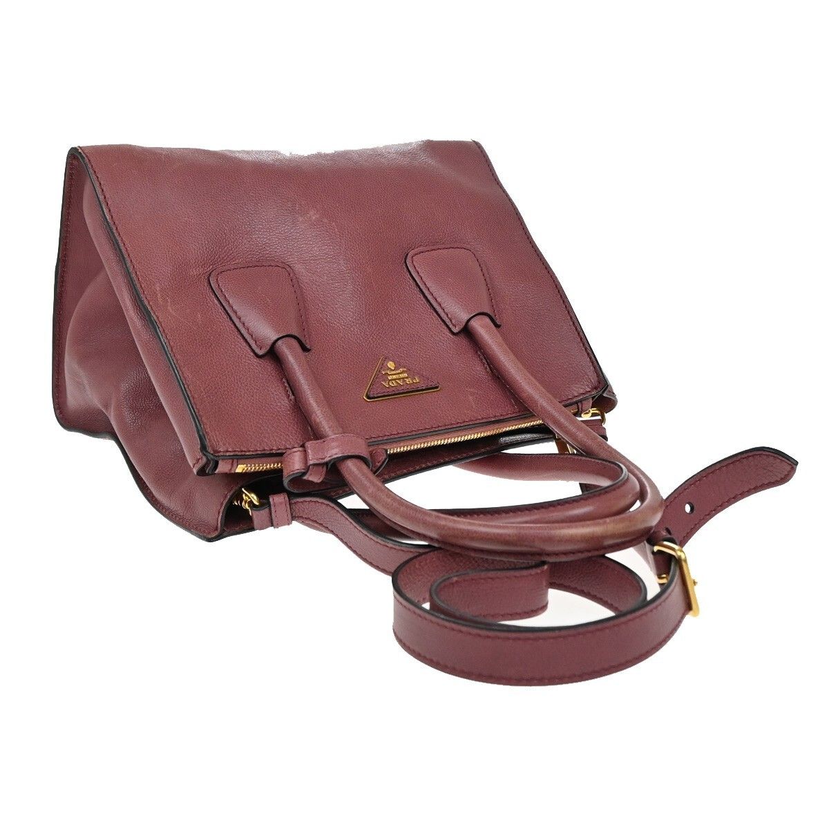 Prada Prada Cuir Double Tote Saffiano Leather Size ONE SIZE - 12 Thumbnail