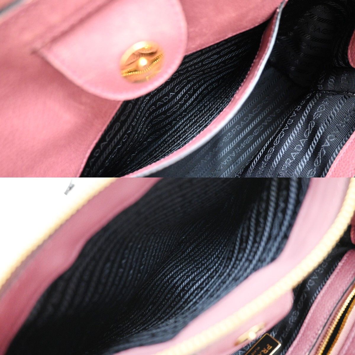 Prada Prada Cuir Double Tote Saffiano Leather Size ONE SIZE - 6 Thumbnail