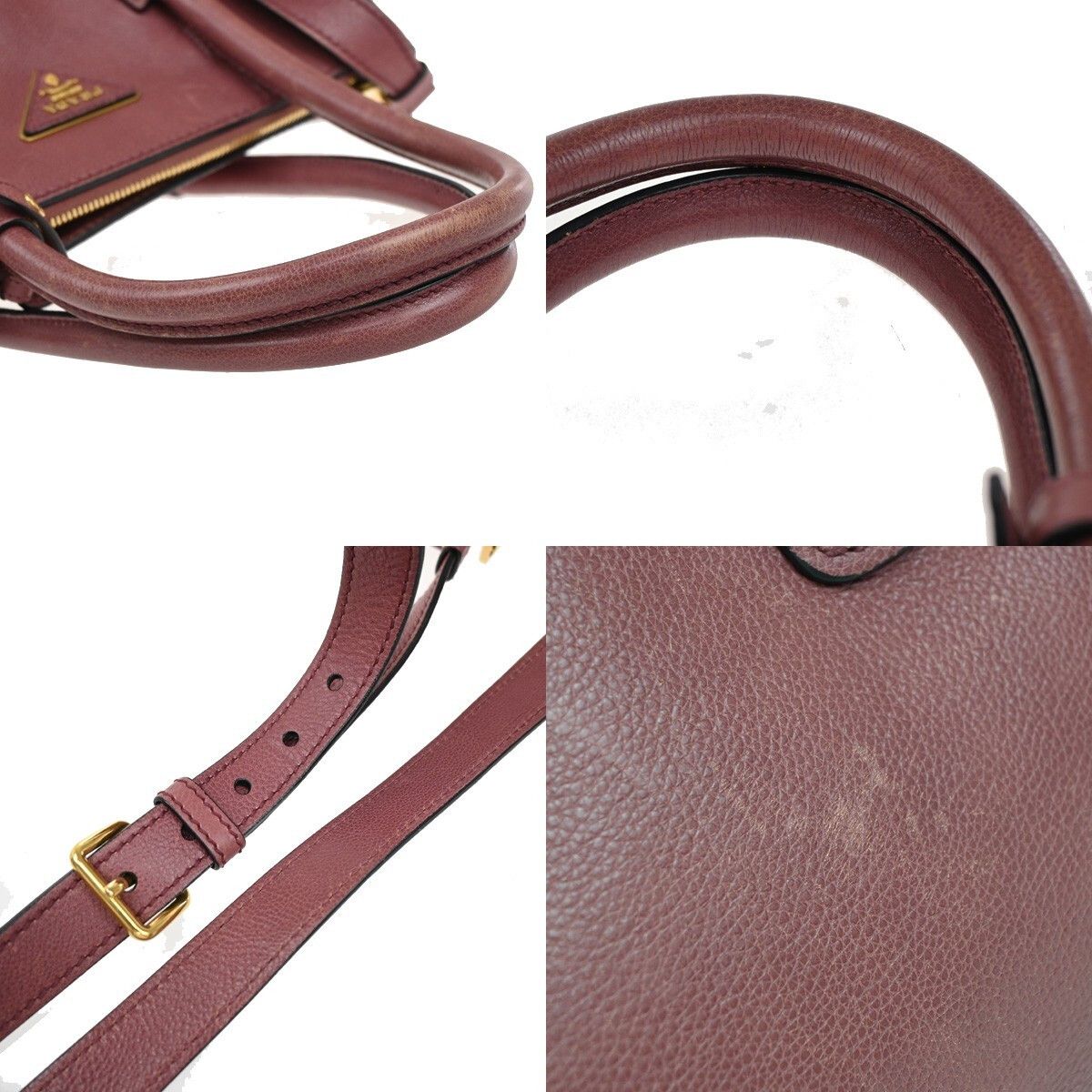 Prada Prada Cuir Double Tote Saffiano Leather Size ONE SIZE - 9 Thumbnail