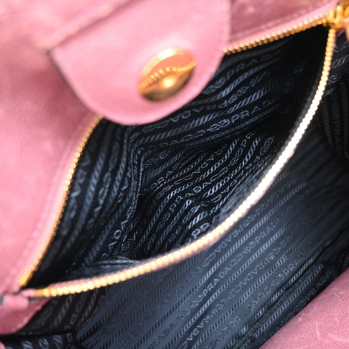 Prada Prada Cuir Double Tote Saffiano Leather Size ONE SIZE - 17 Thumbnail