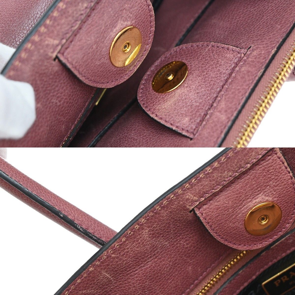 Prada Prada Cuir Double Tote Saffiano Leather Size ONE SIZE - 14 Thumbnail