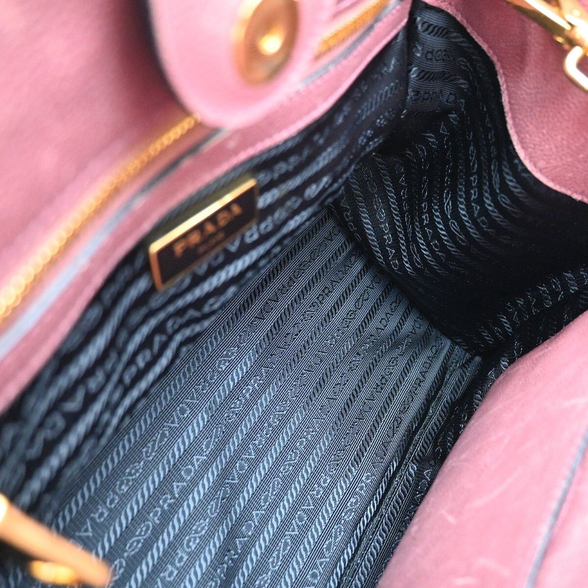 Prada Prada Cuir Double Tote Saffiano Leather Size ONE SIZE - 16 Thumbnail