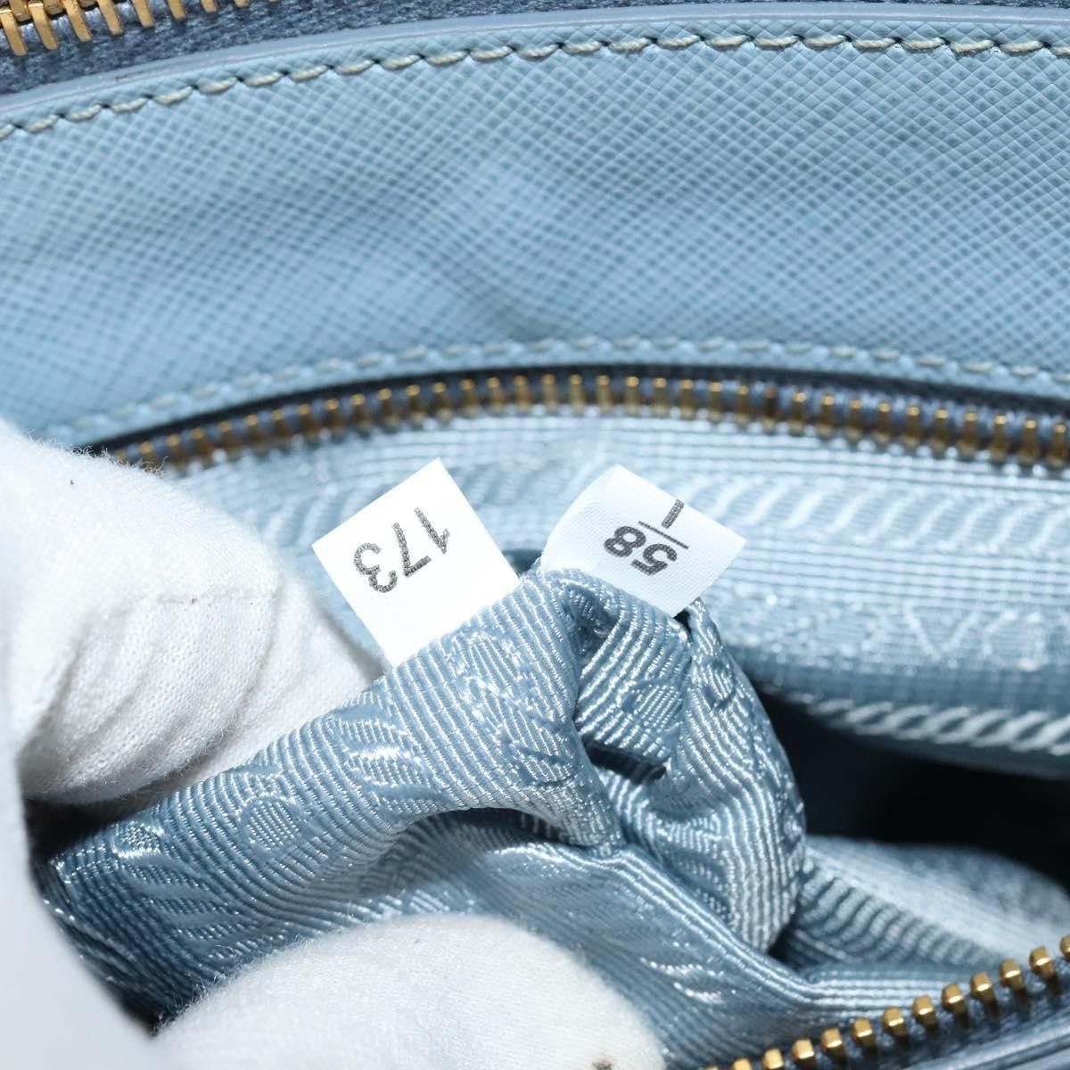 Prada Prada Double Zip Lux Tote Saffiano Leather Size ONE SIZE - 7 Thumbnail
