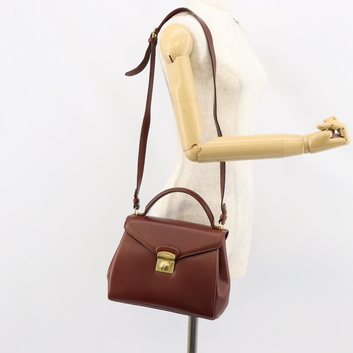 Salvatore Ferragamo Salvatore Ferragamo Vintage Top handle handbag Leather Size ONE SIZE - 13 Thumbnail