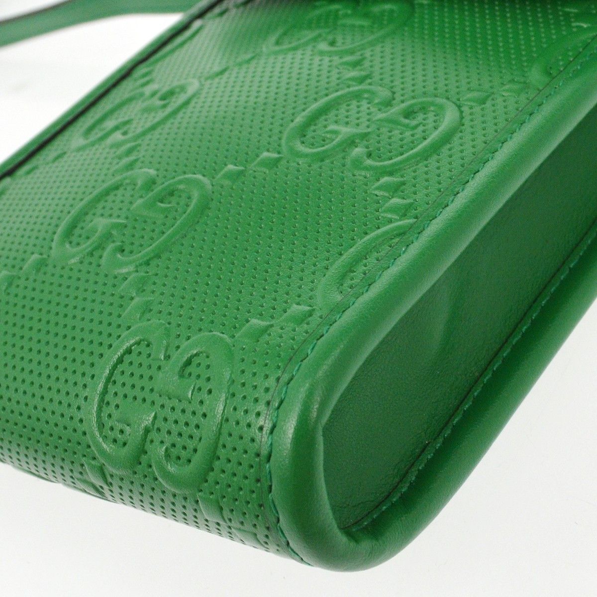 Gucci Gucci Flap Crossbody Bag GG Embossed Perforated Leather Size ONE SIZE - 6 Thumbnail