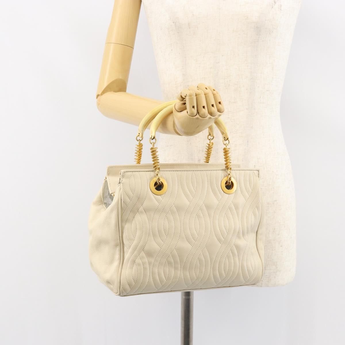 Fendi Fendi Wave Stitch Handbag Leather Size ONE SIZE - 13 Thumbnail