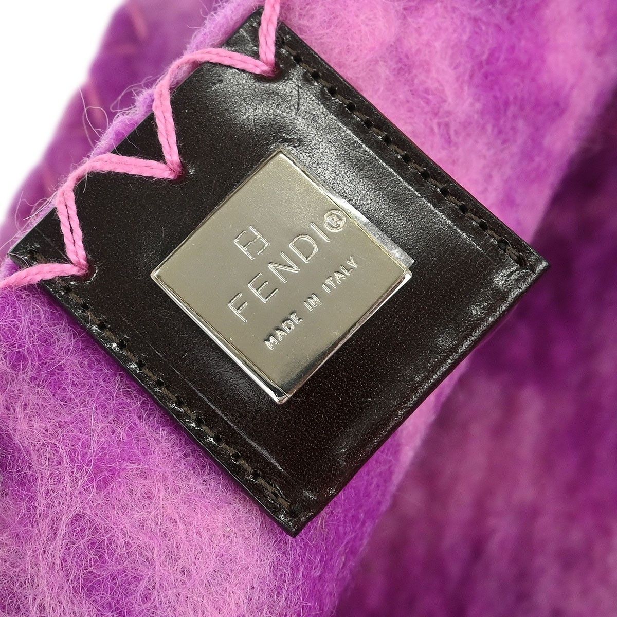 Fendi Fendi Baguette Bag Embroidered Zucca Wool Size ONE SIZE - 4 Thumbnail