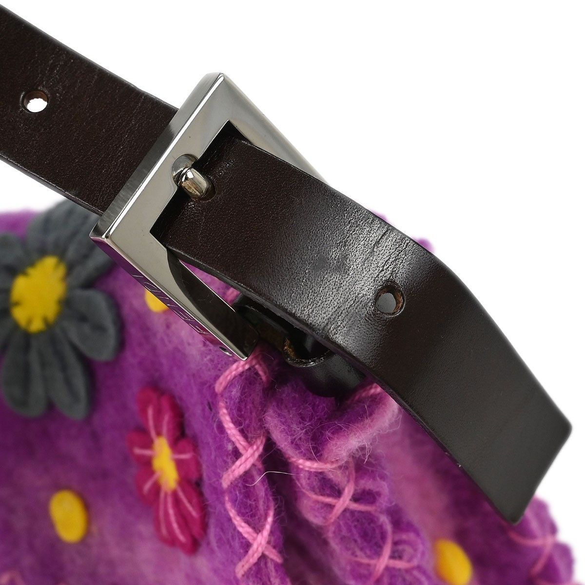 Fendi Fendi Baguette Bag Embroidered Zucca Wool Size ONE SIZE - 7 Thumbnail