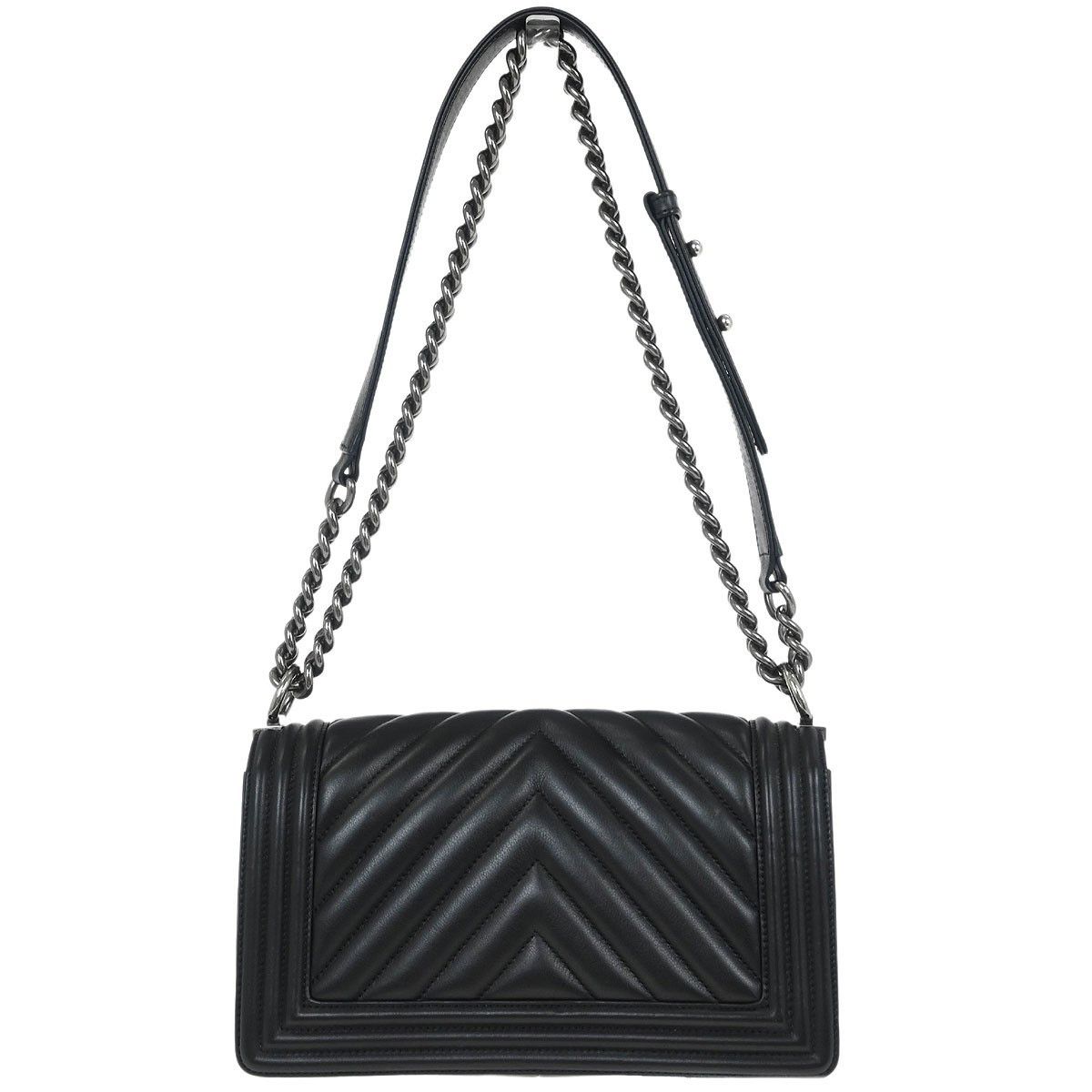 Chanel Chanel Boy Flap Bag Chevron Calfskin Size ONE SIZE - 2 Thumbnail
