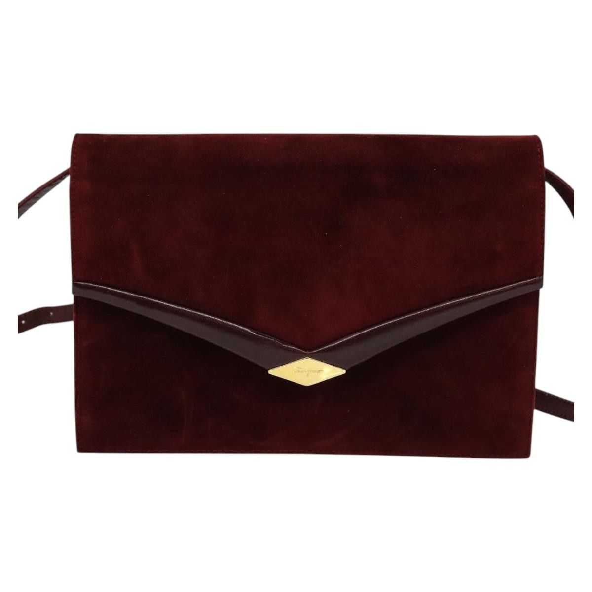 Salvatore Ferragamo Salvatore Ferragamo Flap Shoulder Bag Suede Size ONE SIZE - 18 Thumbnail
