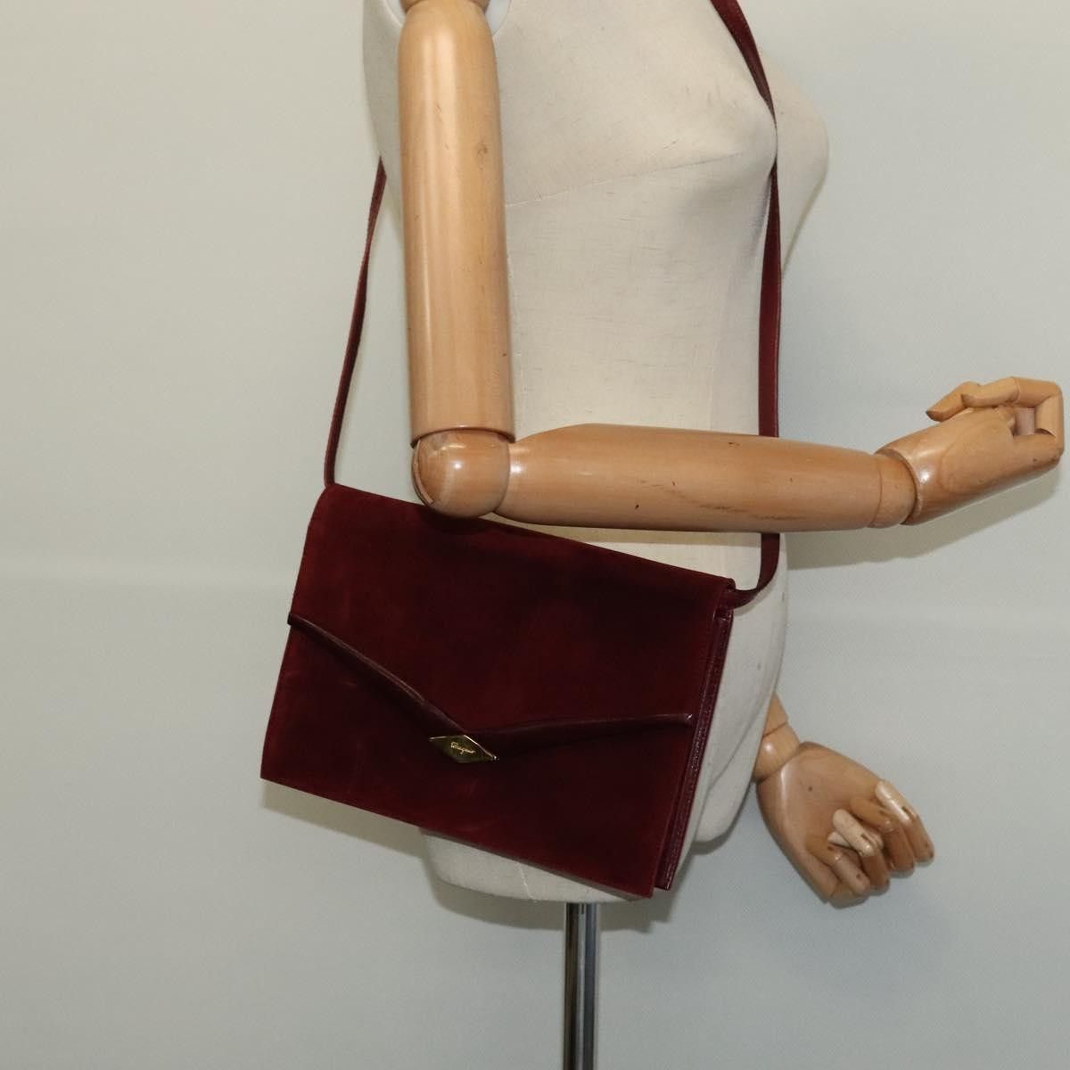 Salvatore Ferragamo Salvatore Ferragamo Flap Shoulder Bag Suede Size ONE SIZE - 13 Thumbnail
