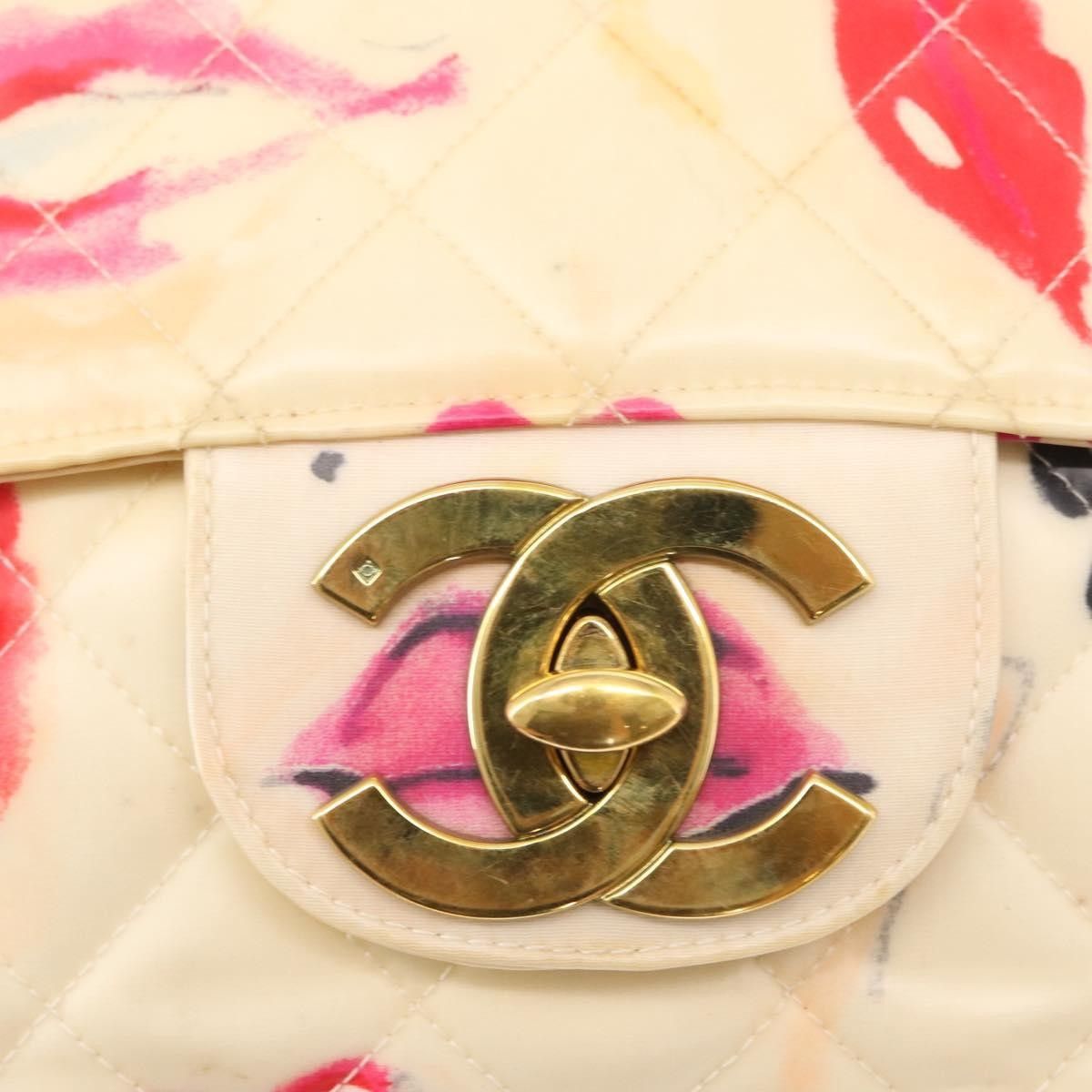 Chanel Chanel Vintage Classic Single Flap Bag Vinyl Size ONE SIZE - 15 Thumbnail