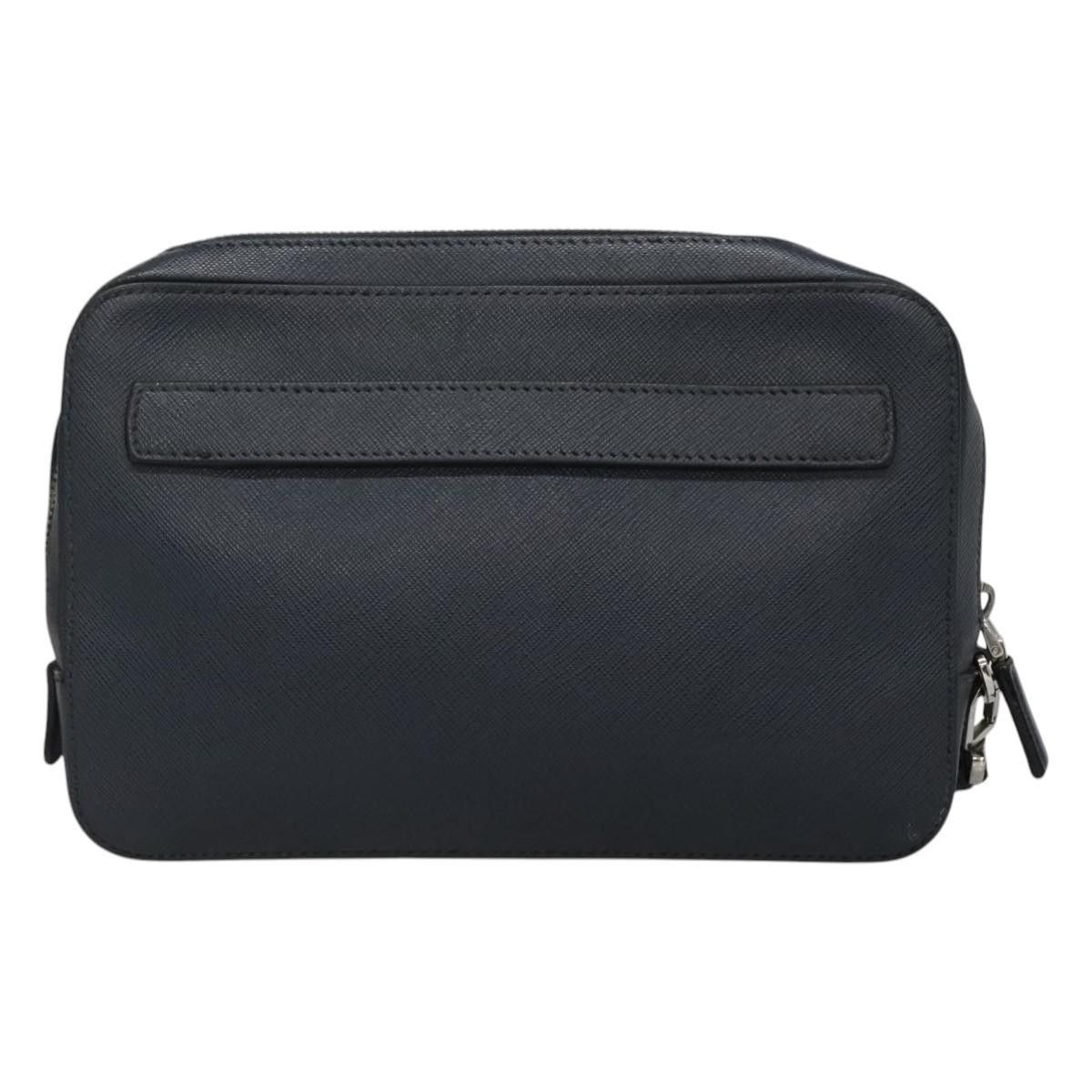 Prada Prada Zip Pochette Saffiano Leather Size ONE SIZE - 2 Thumbnail