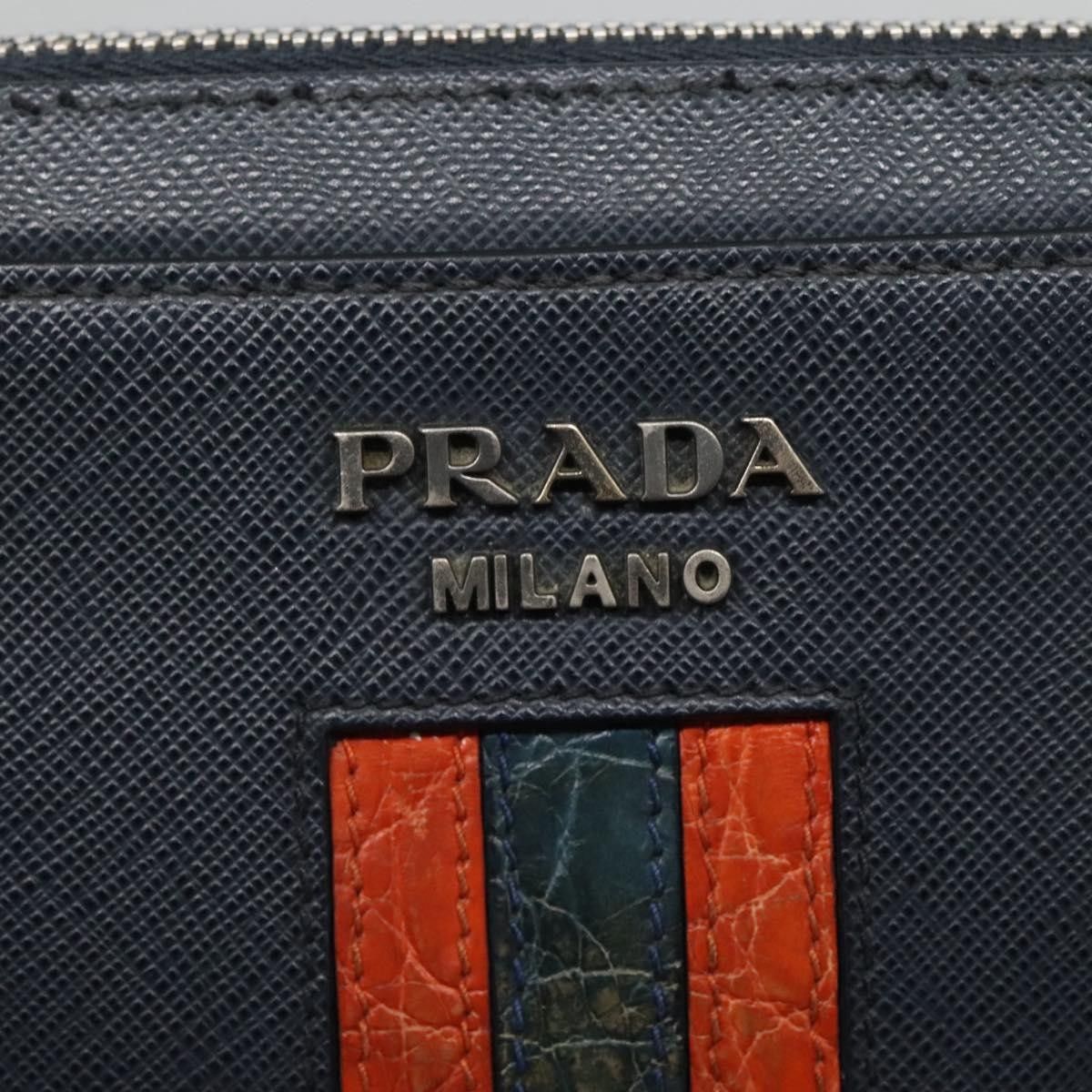Prada Prada Zip Pochette Saffiano Leather Size ONE SIZE - 20 Thumbnail