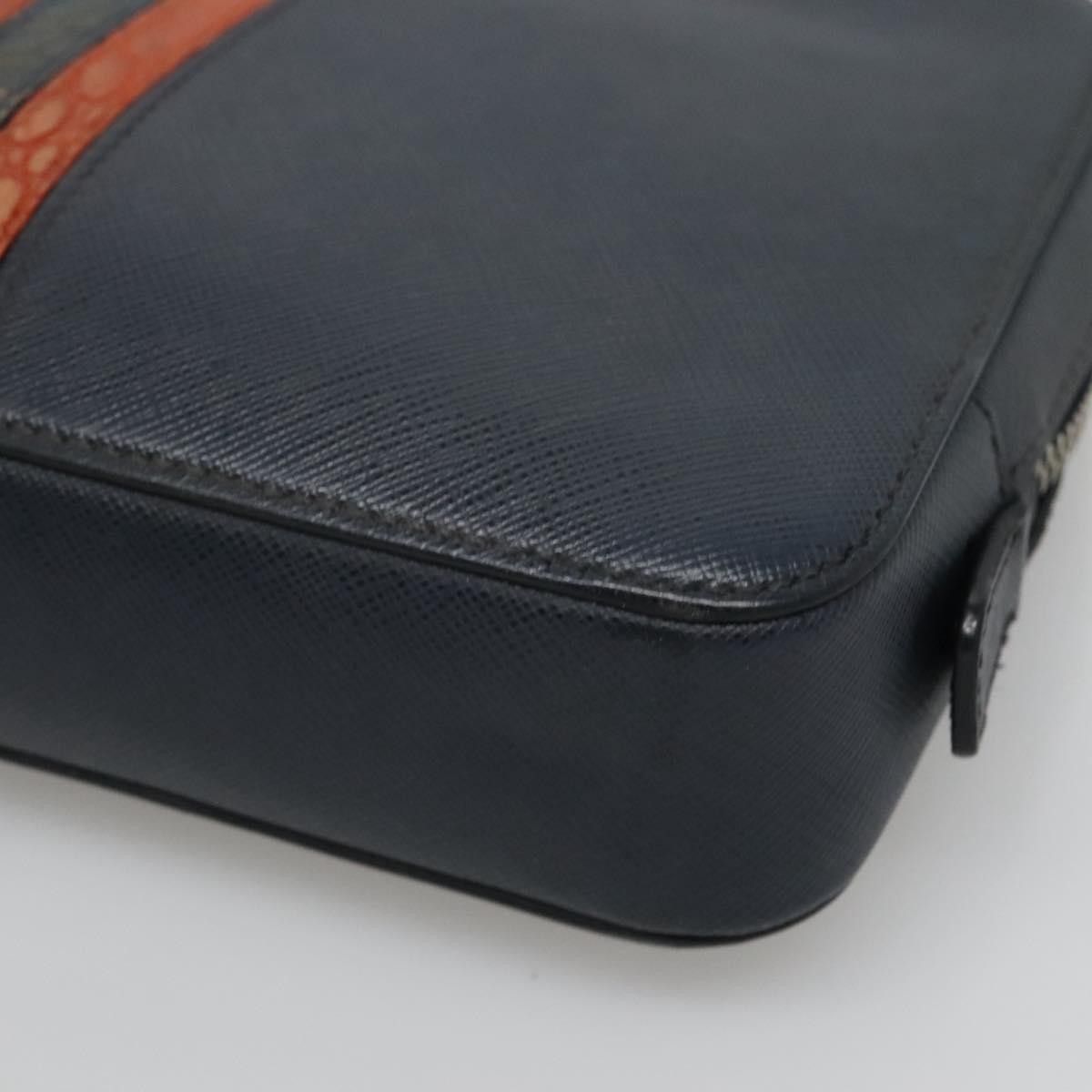 Prada Prada Zip Pochette Saffiano Leather Size ONE SIZE - 9 Thumbnail