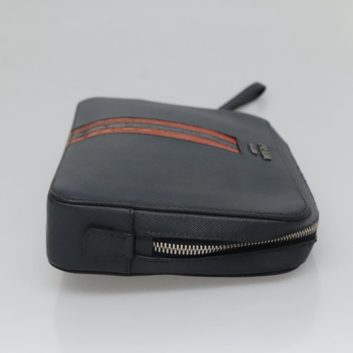Prada Prada Zip Pochette Saffiano Leather Size ONE SIZE - 3 Thumbnail