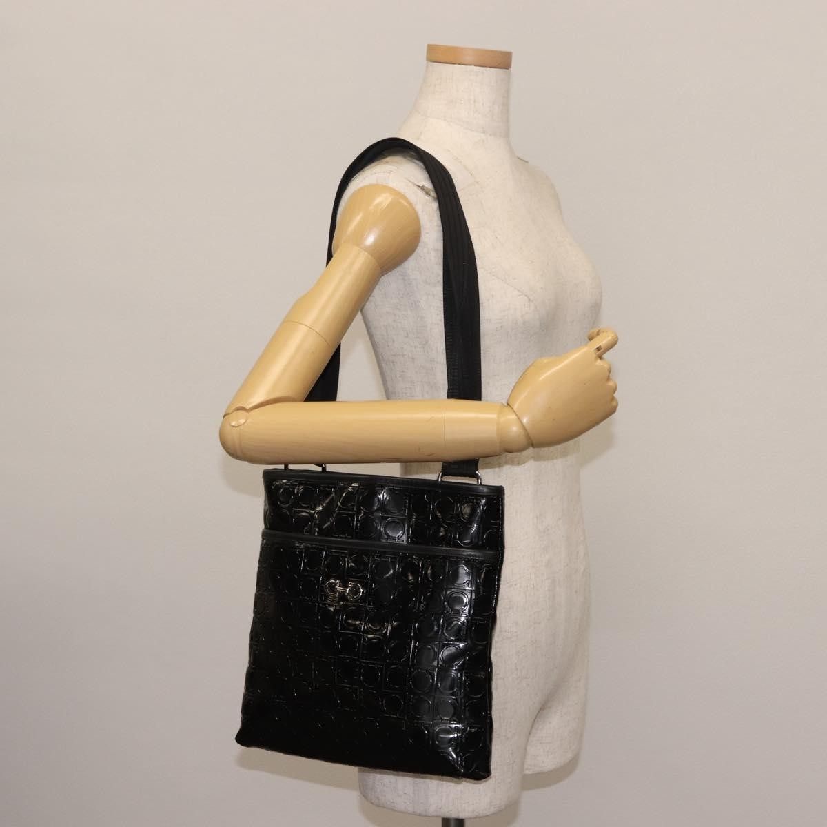 Salvatore Ferragamo Salvatore Ferragamo Gancini Patent Leather Size ONE SIZE - 13 Thumbnail