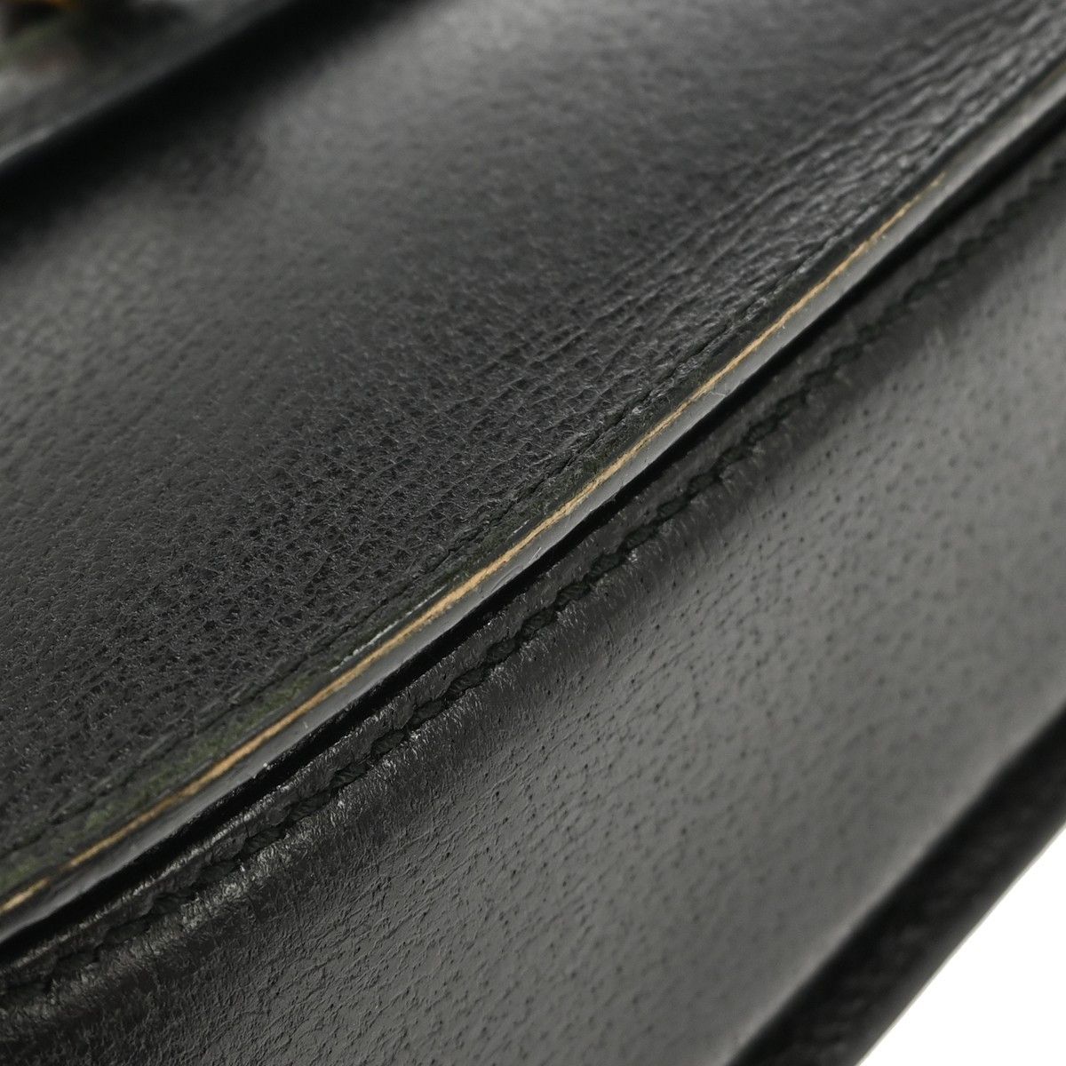 Gucci Gucci Vintage Convertible Bamboo Top Handle Bag Leather Size ONE SIZE - 8 Thumbnail