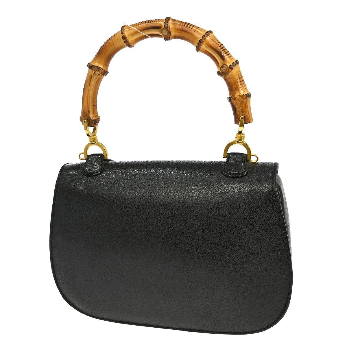 Gucci Gucci Vintage Convertible Bamboo Top Handle Bag Leather Size ONE SIZE - 2 Thumbnail