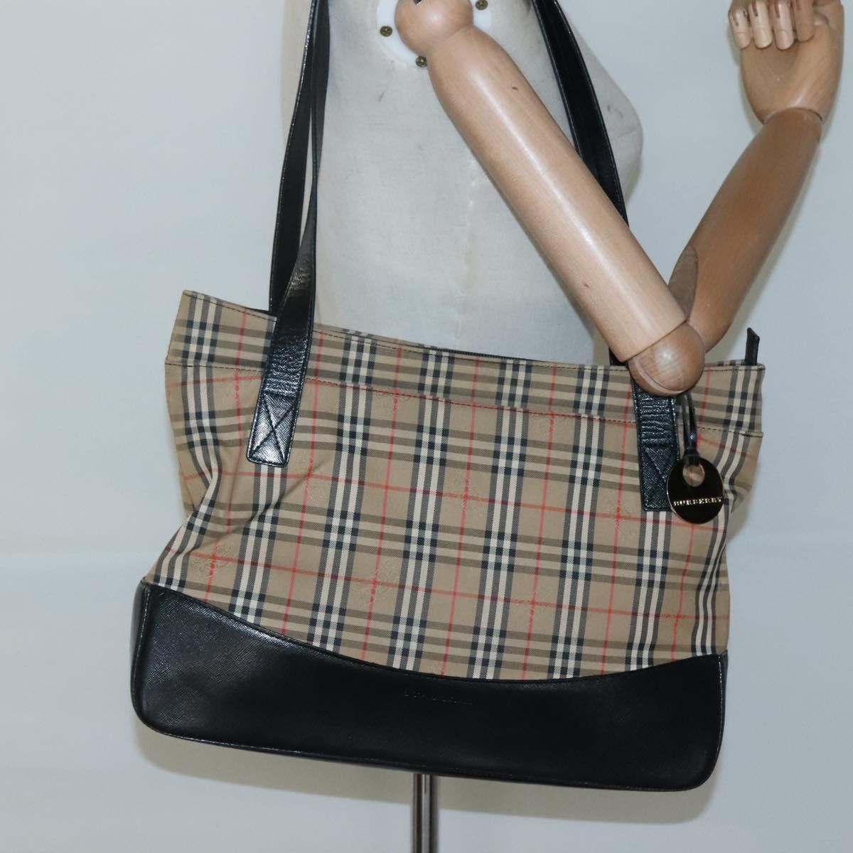Burberry Burberry Nova Check Tote Canvas and Leather Size ONE SIZE - 13 Thumbnail