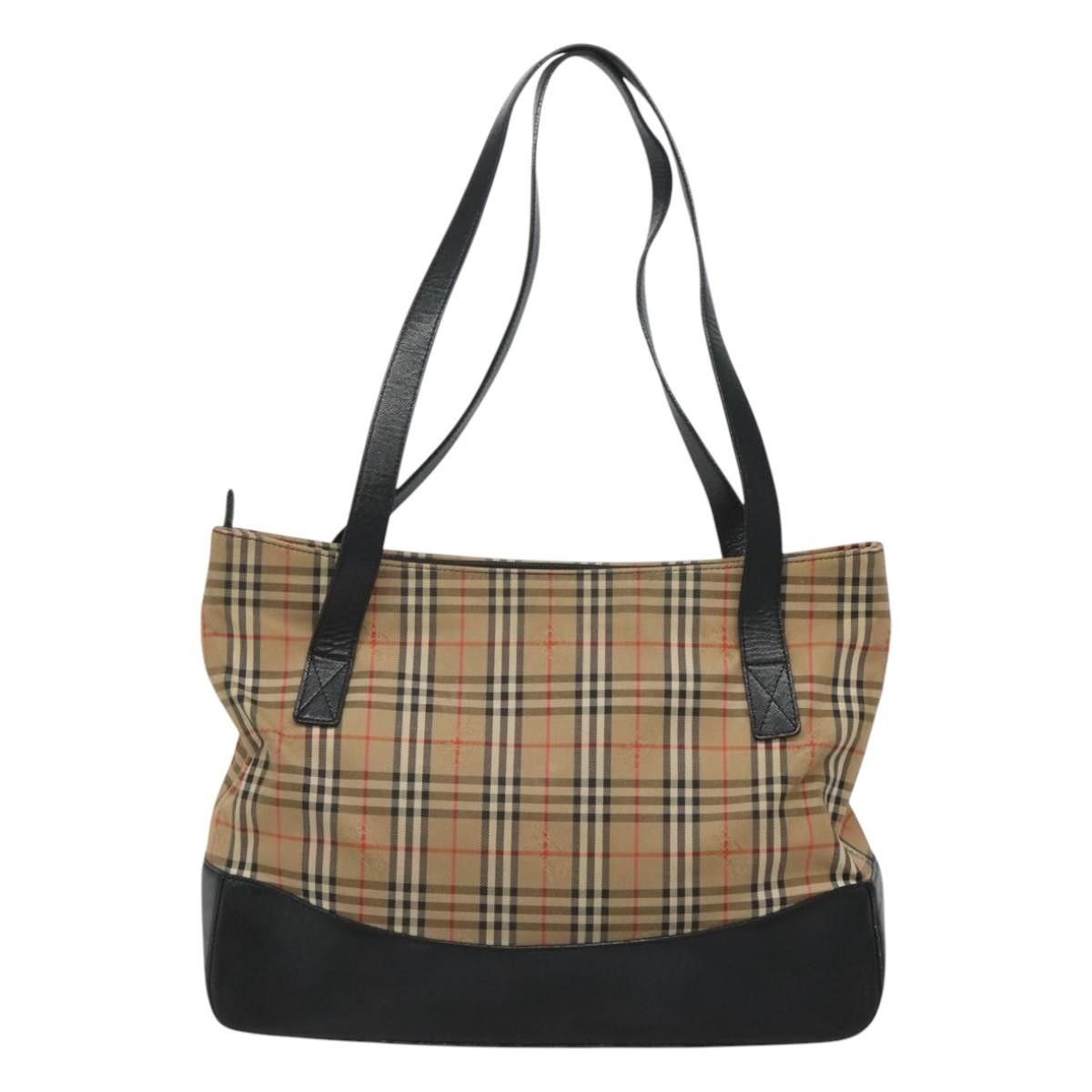 Burberry Burberry Nova Check Tote Canvas and Leather Size ONE SIZE - 2 Thumbnail