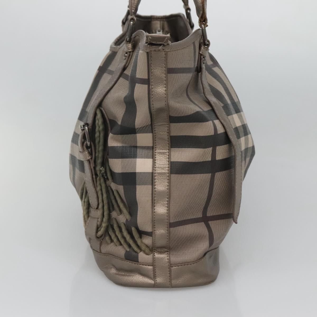 Burberry Burberry Nova Check Tote Canvas and Leather Size ONE SIZE - 4 Thumbnail