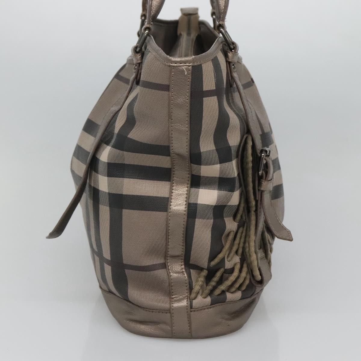 Burberry Burberry Nova Check Tote Canvas and Leather Size ONE SIZE - 3 Thumbnail