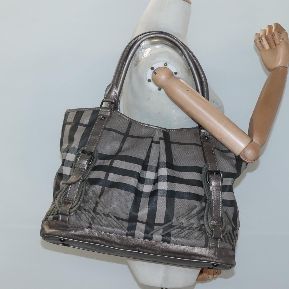 Burberry Burberry Nova Check Tote Canvas and Leather Size ONE SIZE - 13 Thumbnail