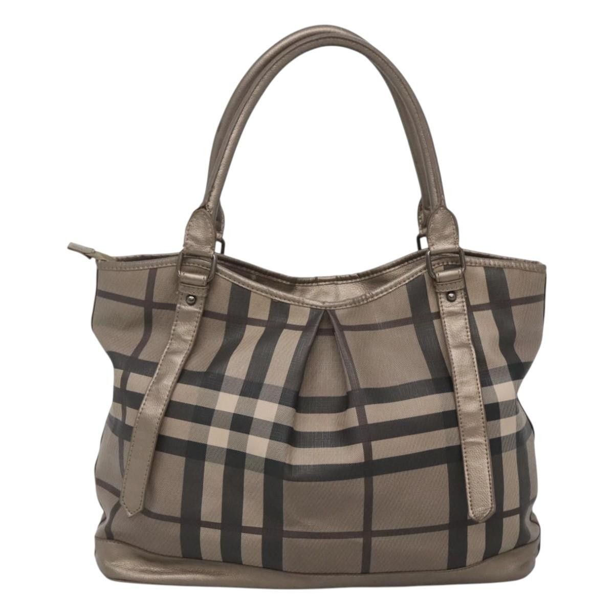 Burberry Burberry Nova Check Tote Canvas and Leather Size ONE SIZE - 2 Thumbnail