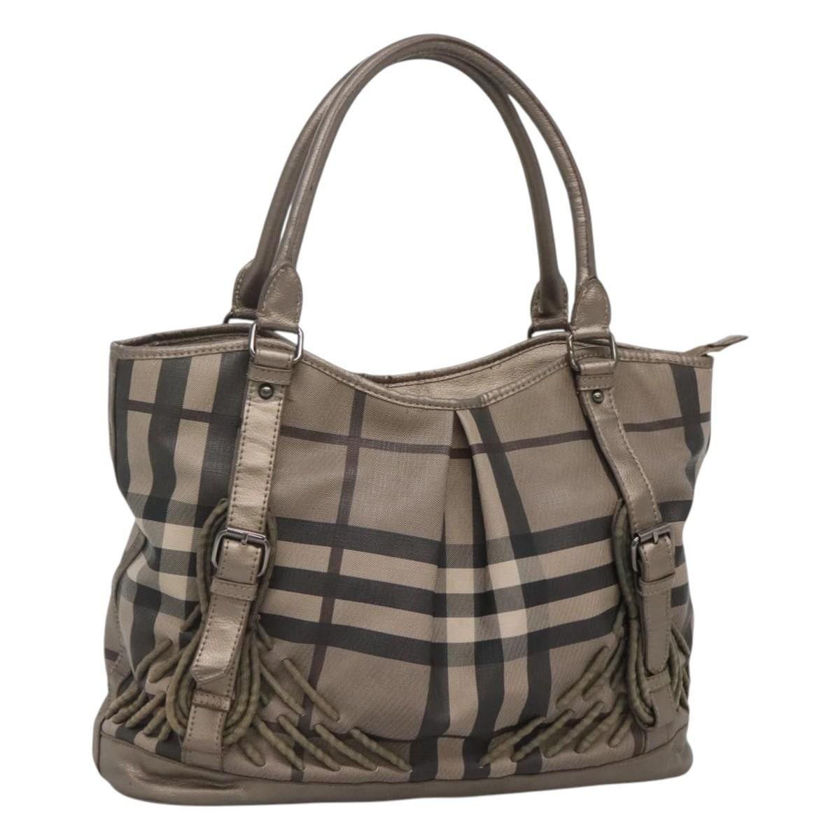 Burberry Burberry Nova Check Tote Canvas and Leather Size ONE SIZE - 18 Thumbnail