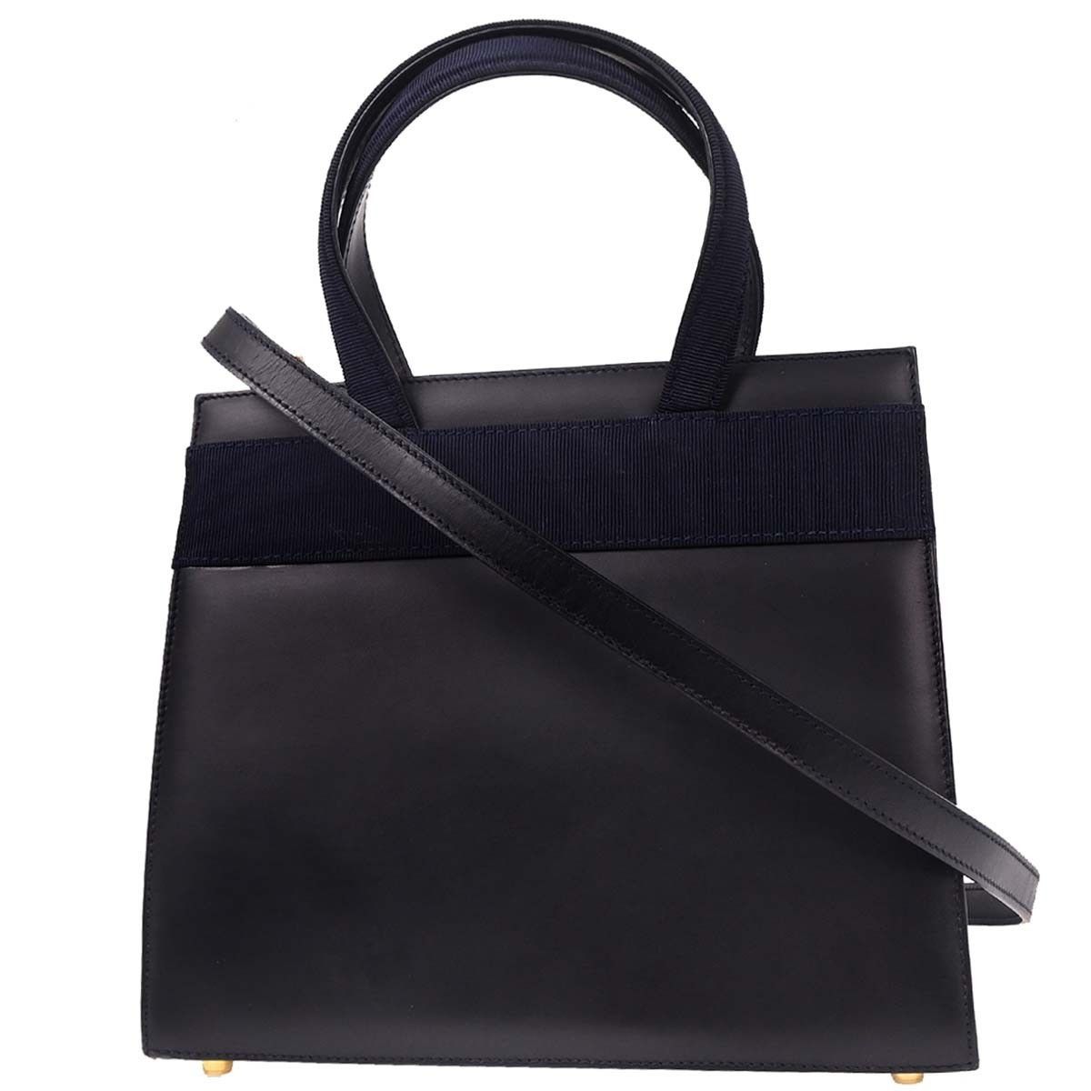 Salvatore Ferragamo Salvatore Ferragamo Convertible Vara Bow Tote Leather Size ONE SIZE - 2 Thumbnail