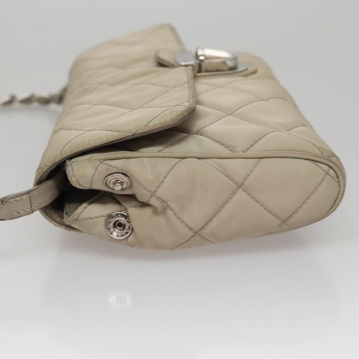 Prada Prada Pushlock Chain Flap Bag Quilted Tessuto Size ONE SIZE - 4 Thumbnail