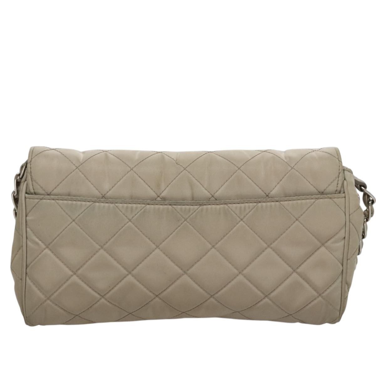 Prada Prada Pushlock Chain Flap Bag Quilted Tessuto Size ONE SIZE - 2 Thumbnail