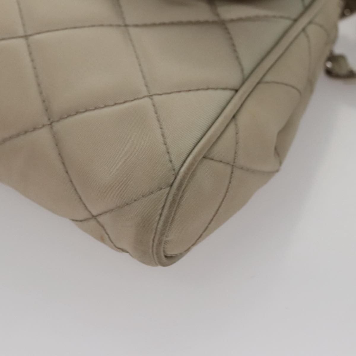 Prada Prada Pushlock Chain Flap Bag Quilted Tessuto Size ONE SIZE - 10 Thumbnail