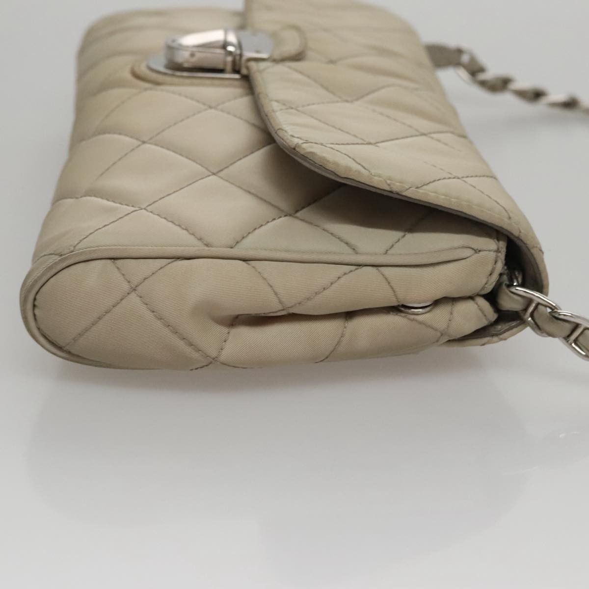 Prada Prada Pushlock Chain Flap Bag Quilted Tessuto Size ONE SIZE - 3 Thumbnail