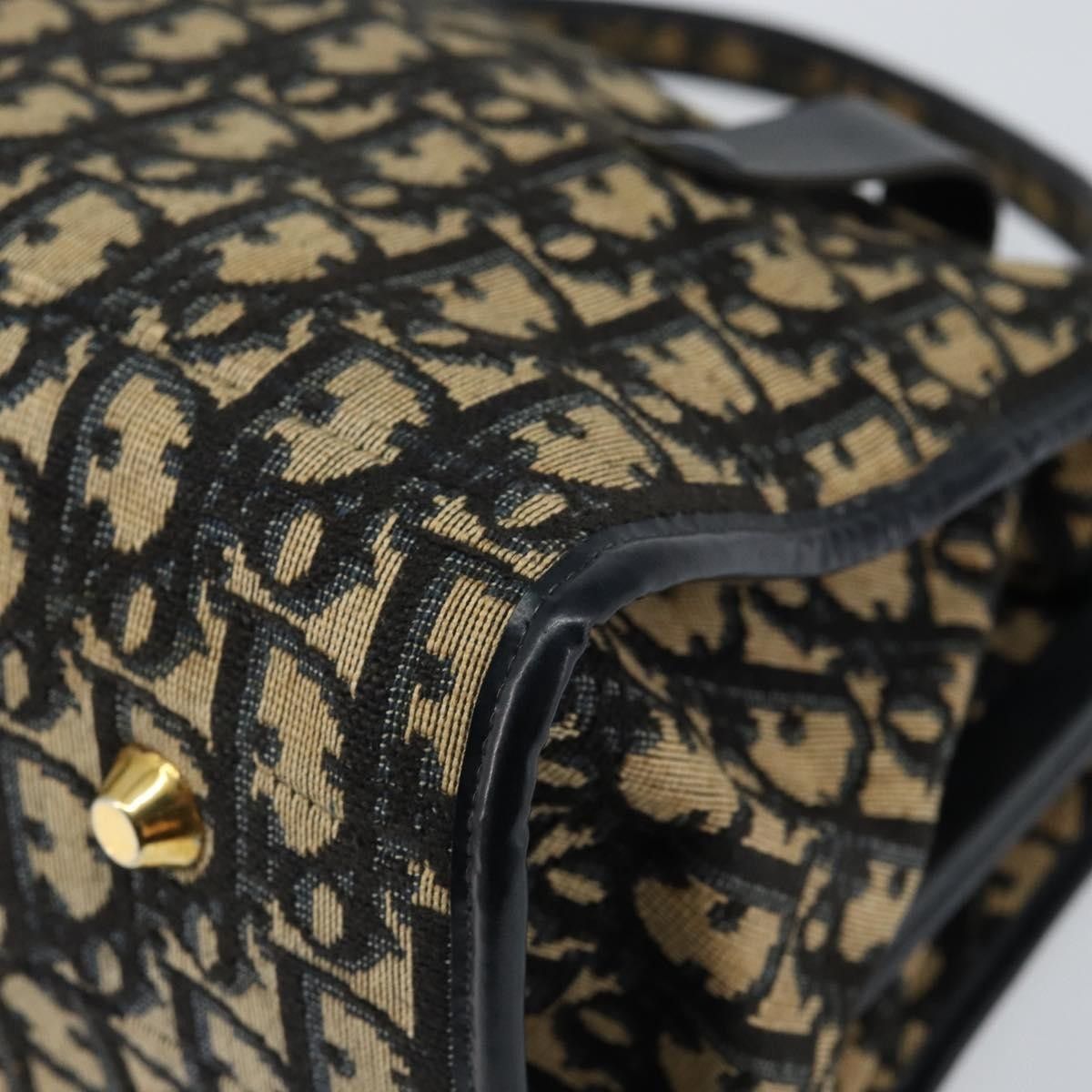Dior Christian Dior Vintage Trotter Handbag Canvas Size ONE SIZE - 8 Thumbnail