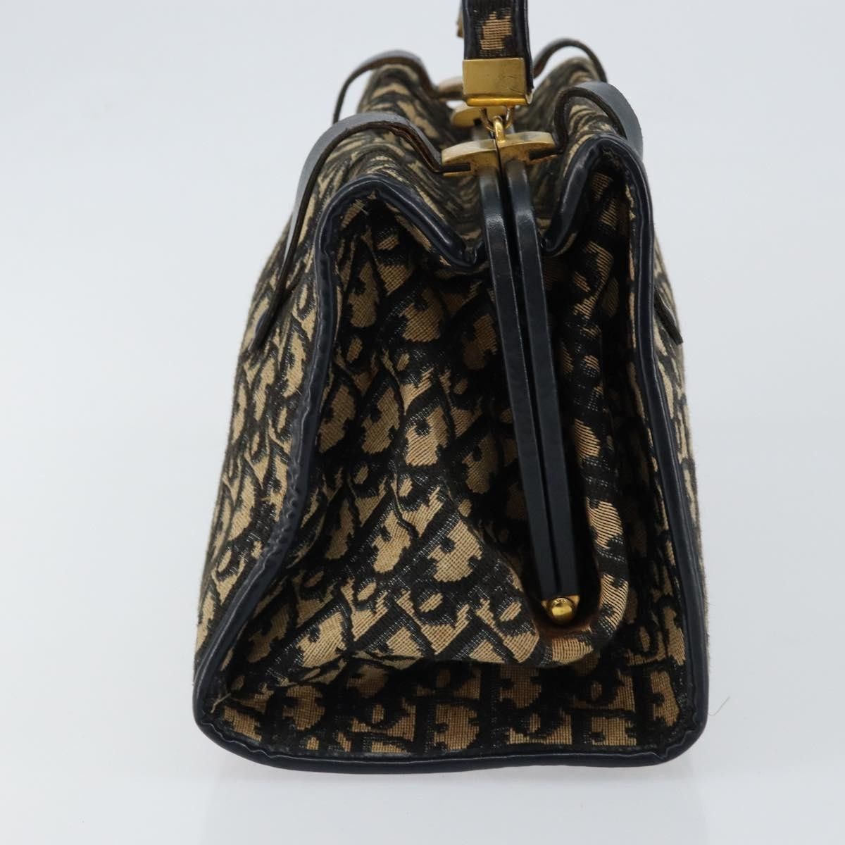 Dior Christian Dior Vintage Trotter Handbag Canvas Size ONE SIZE - 3 Thumbnail