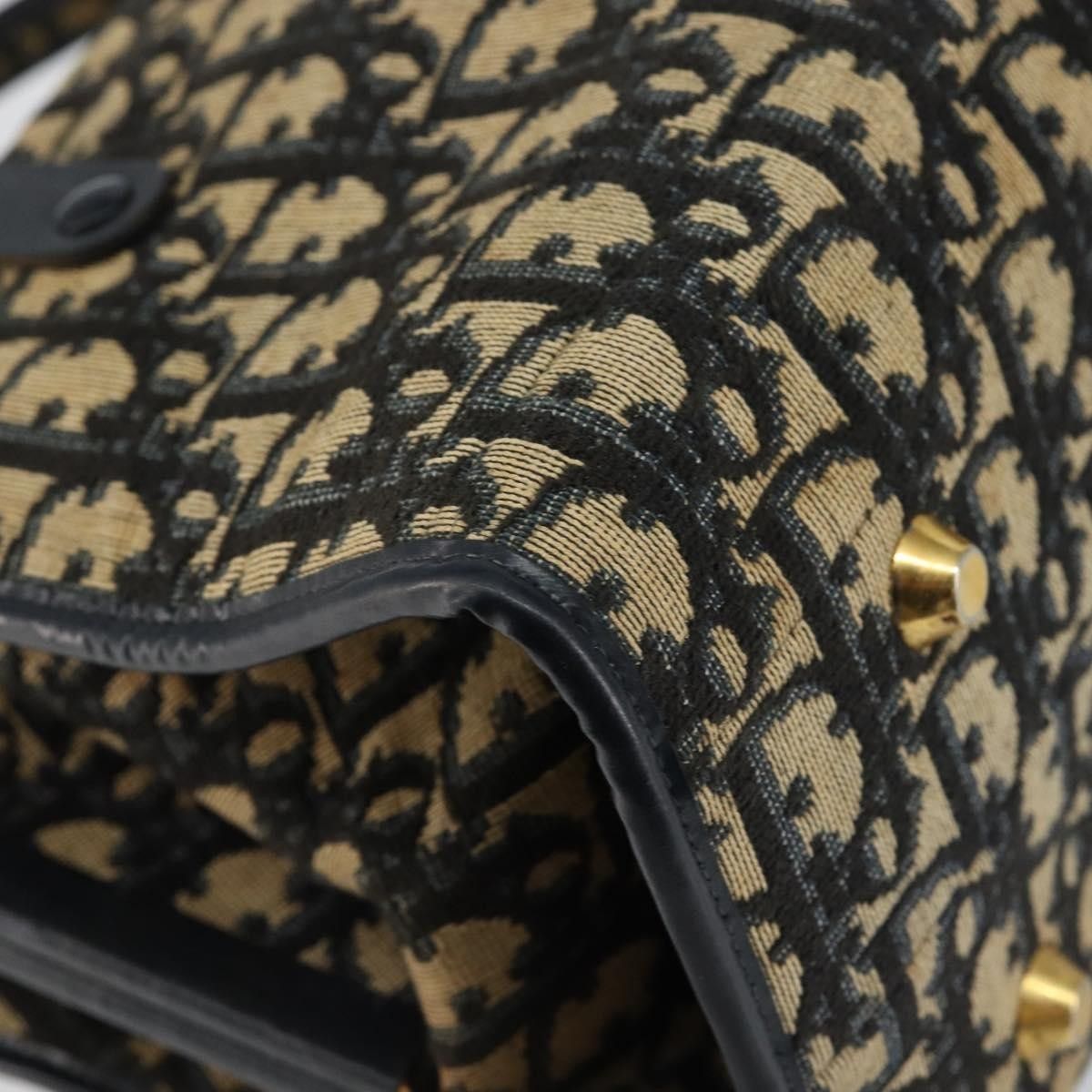 Dior Christian Dior Vintage Trotter Handbag Canvas Size ONE SIZE - 9 Thumbnail