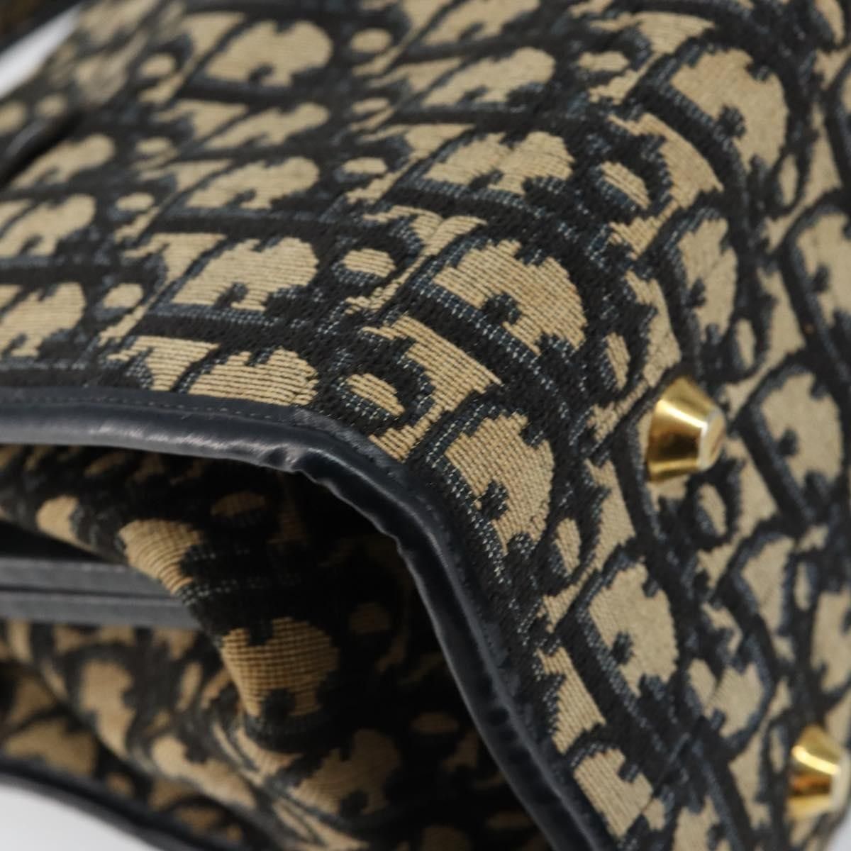Dior Christian Dior Vintage Trotter Handbag Canvas Size ONE SIZE - 11 Thumbnail