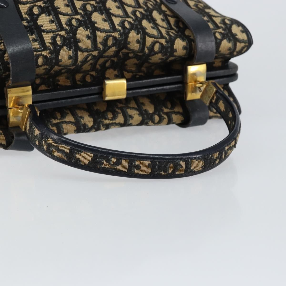 Dior Christian Dior Vintage Trotter Handbag Canvas Size ONE SIZE - 7 Thumbnail